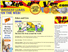 Tablet Screenshot of jokesandlies.com